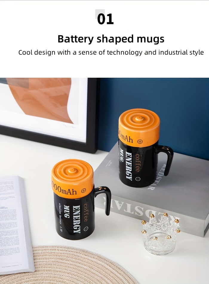  mmandiDESIGNS Battery Operated Coffee Present Mug Low on Energy  Gag 11oz or 15oz Coffee Cup : Home & Kitchen