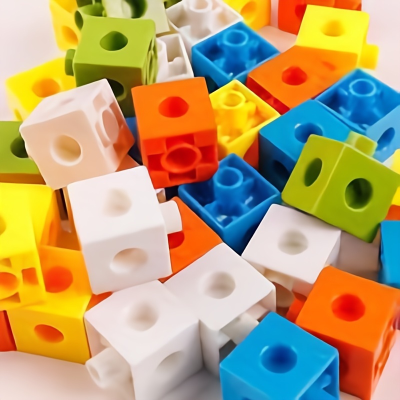 50個/100個 キューブリンクおもちゃビルディングブロック、ミニ正方形