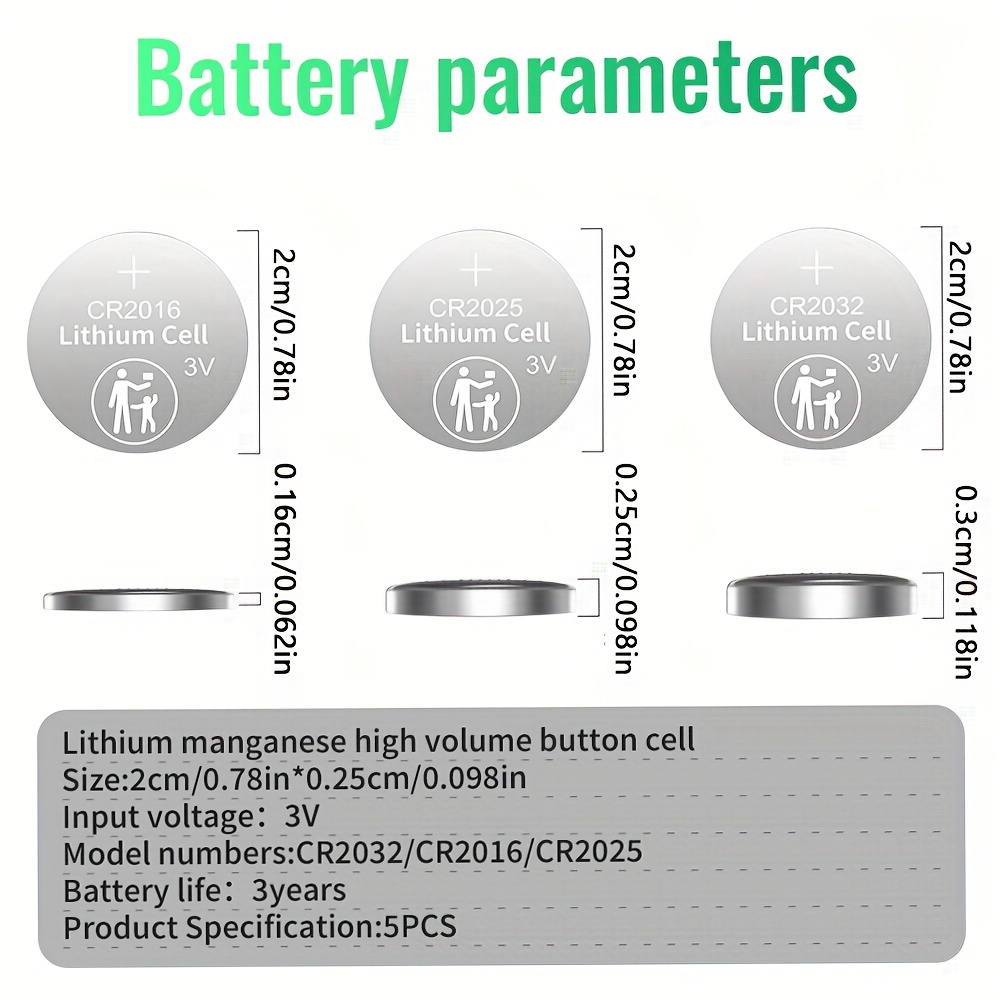 High Capacity High Quality Cr2016 Button Battery Electronic - Temu