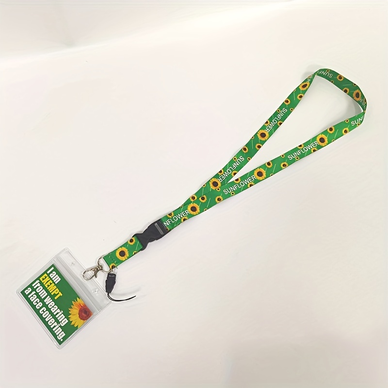 Limeloot Cordón verde para tarjetas de identificación, llaves y accesorios,  con hebilla de liberación y soporte para llavero