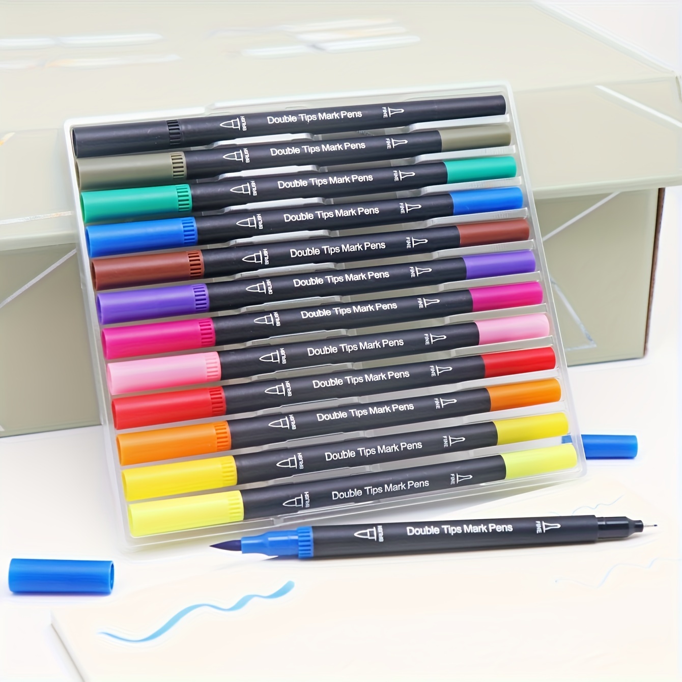 Brush Pens Markers For Adult Coloring Books dual Tip Brush - Temu