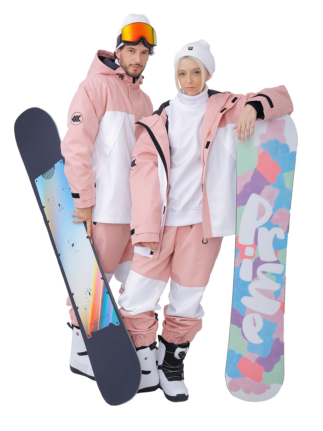 Baberos Esquí Mujer Pantalones Snowboard Aislamiento - Temu