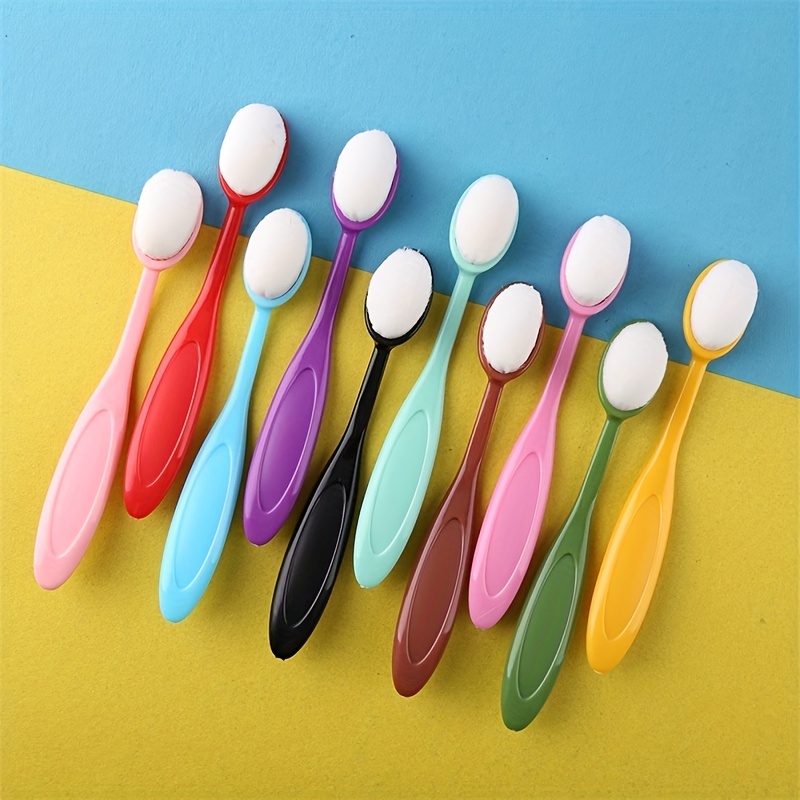 10pcs/set Smooth Blending Brushes Drawing Painting Brushes Flat Kit for DIY Scrapbooking  Cards Making Ink