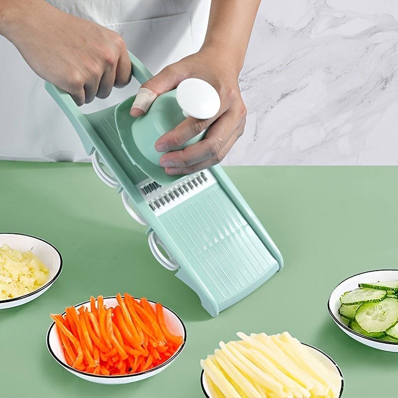 6in1 Vegetable Slicer, Multifunctional Fruit Slicer, Handle Food Grater,  Vegetable Grater, Cutter With Container, Potato Grinder, Household Potato  Chopper, Kitchen Stuff, Kitchen Gadgets - Temu