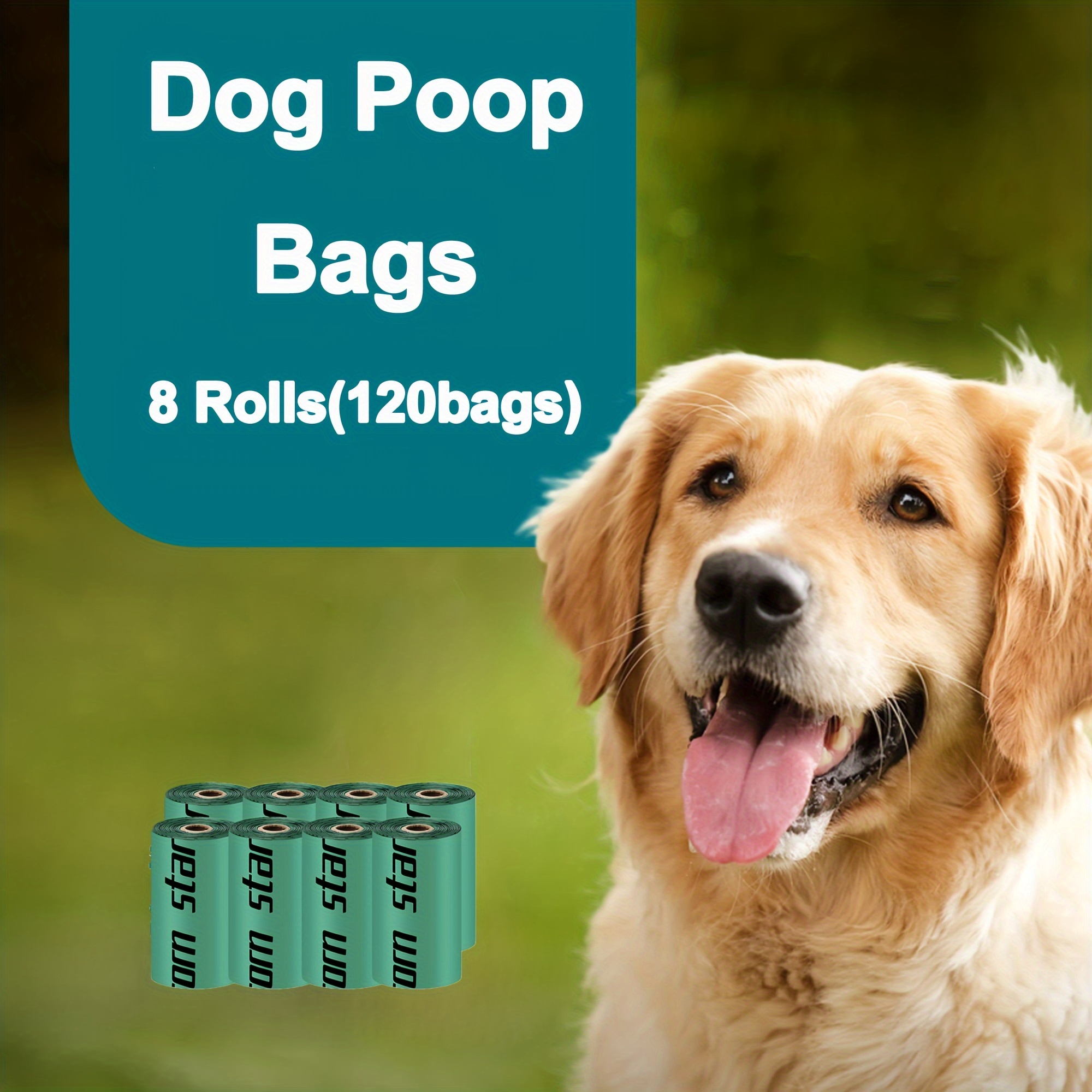 6 rollos de bolsas para excrementos de perros, bolsas de basura para  mascotas, bolsas para excrementos de perros a prueba de fugas con dispensador  para suministros para mascotas al aire libre - Temu