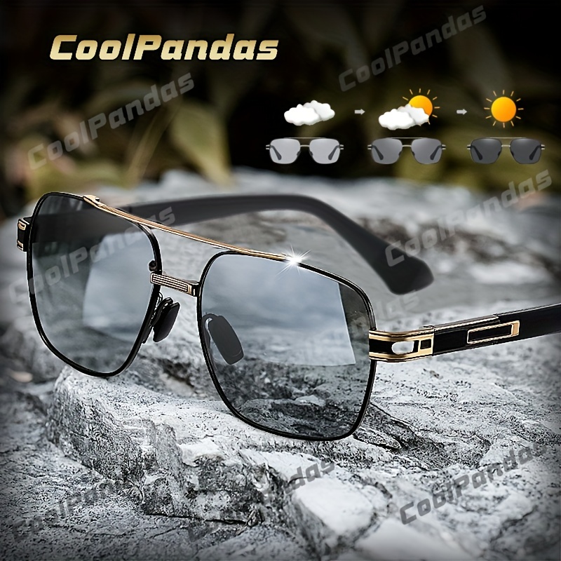 

Coolpandas High Quality Sunglasses Polarized Men Women Photochromic Uv400 Protection Driving Sun Glasses Unisex Chameleon Lens