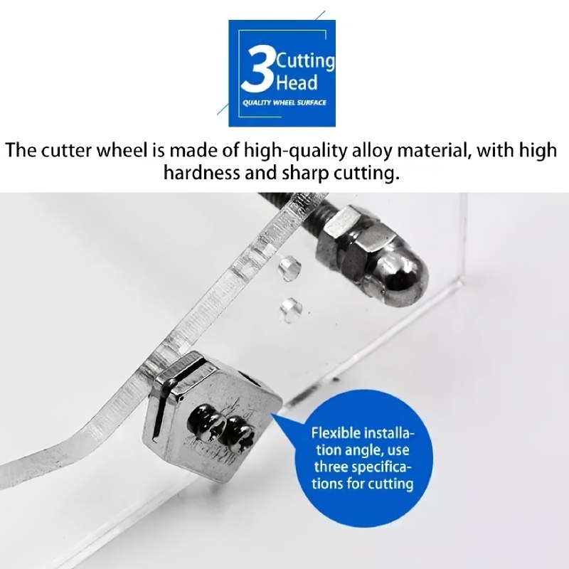Portable Six-wheel Glass Cutter Glass Cutting Kit Widely Used in