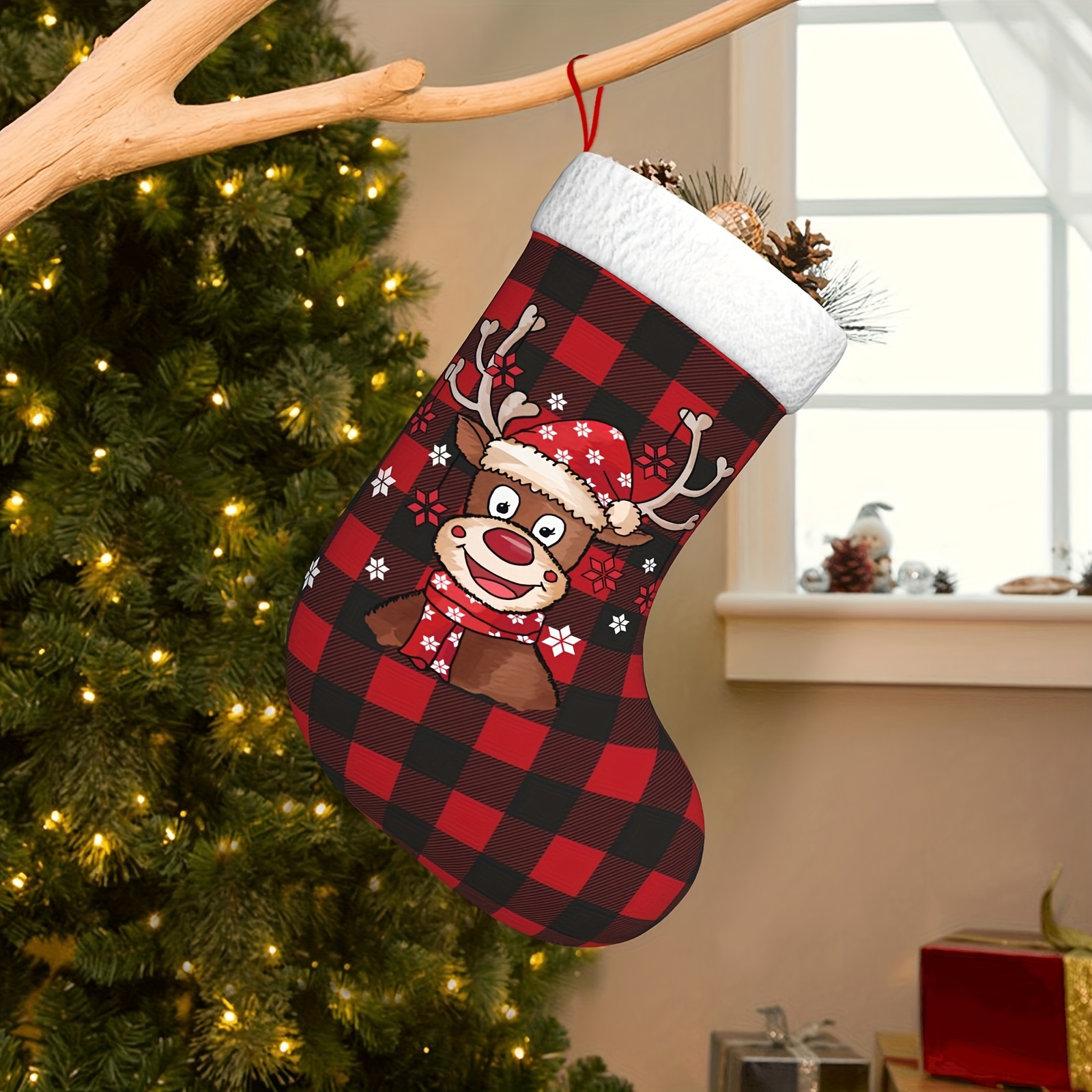 Christmas Stocking Fashion Festive Soft Stylish Classic - Temu