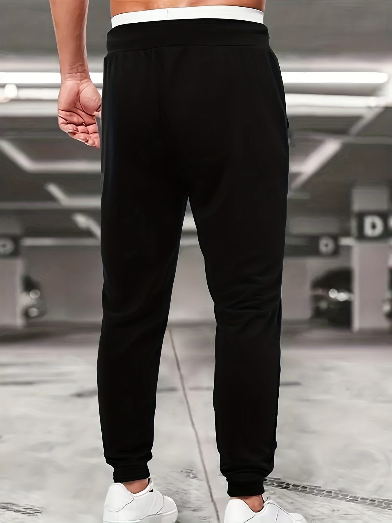 Black Oversized Baggy Fleece Joggers, Oversized Joggers