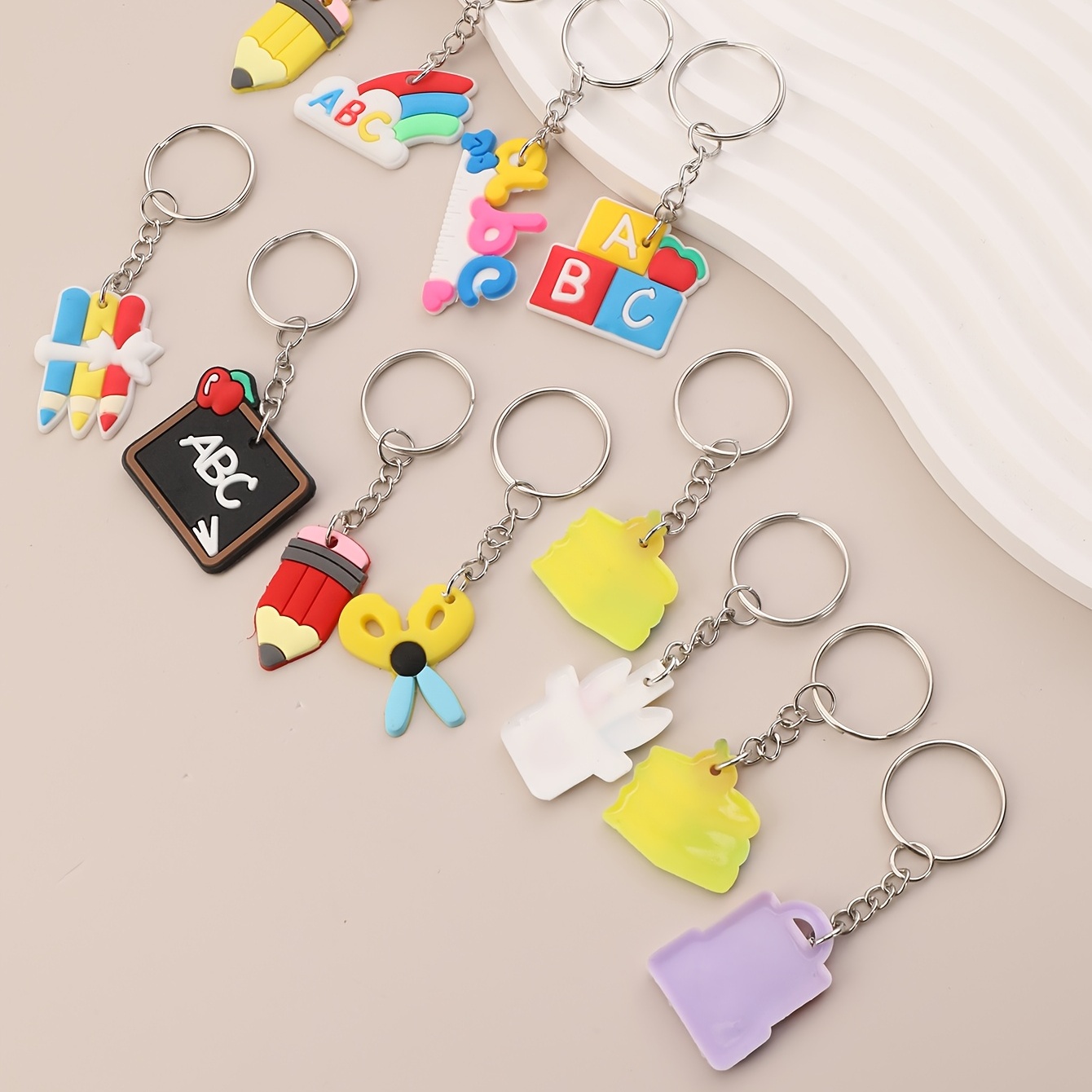 KPOP Keychains BTS Keyring Cute Cartoon Key Chain Keychain Bag Decoration  Accessories/ Random 4 pcs