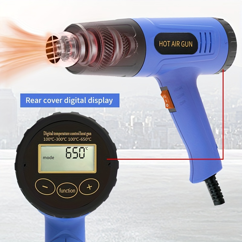 Heat Gun With Lcd Digital Display Variable Temperature - Temu