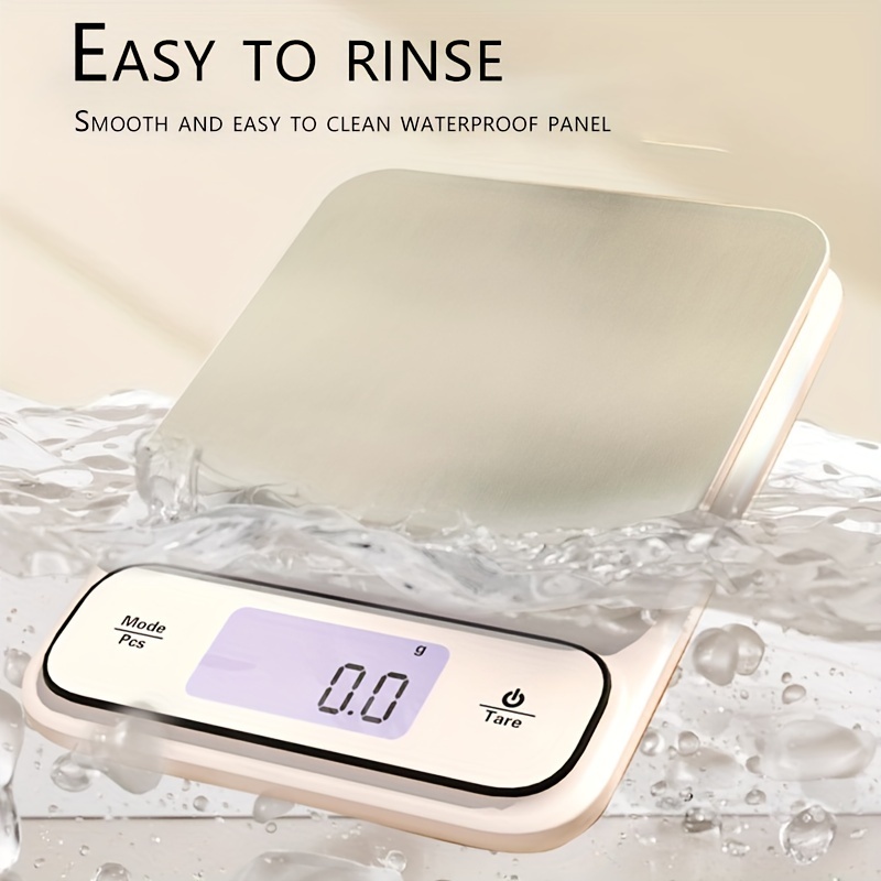 Kitchen Scale, Food Scale, Kitchen Weighing Scale, Accurate Kitchen Scale,  Waterproof Electronic Scale, Coffee Electronic Scale, Scales For Kitchen,  Baking Scale, Kitchen Accessaries, Baking Tools, Back To School Supplies -  Temu