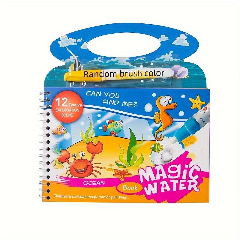 Under Sea Water Coloring Magic Book, Magic Water Colouring Book