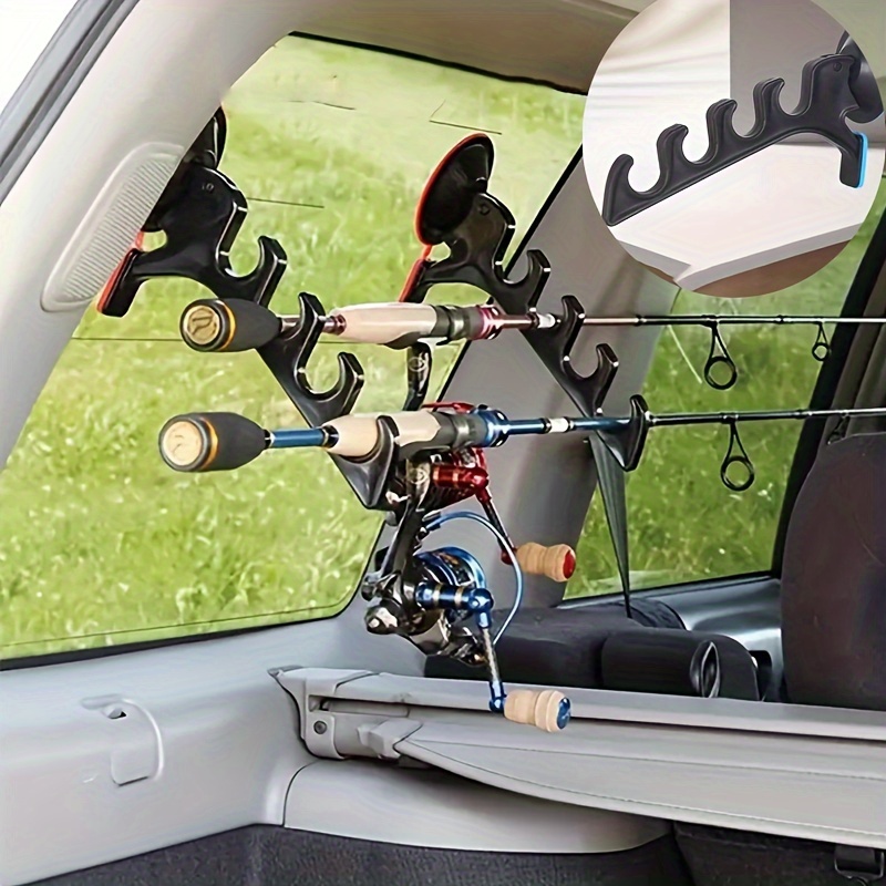 Adjustable Fishing Rod Rack Vehicle Fishing Rod Holder Fishing Rod Storage  Rack with Suction Cups Attach for Vehicle Car/Truck/SUV/Boat/Smooth Glass -  No installation tools required : : Sports & Outdoors