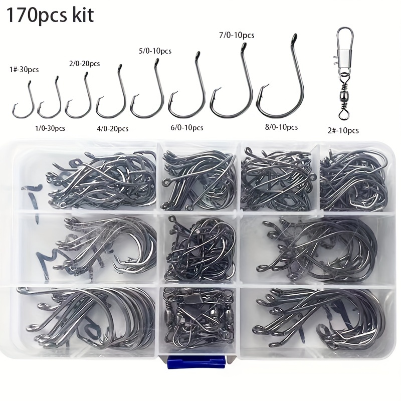 10x Small Fishing Hooks, Super Strong Fishhooks, Best Fishing Accessories  for Freshwater/Seawater - 12, 21mm 24mm 26mm 