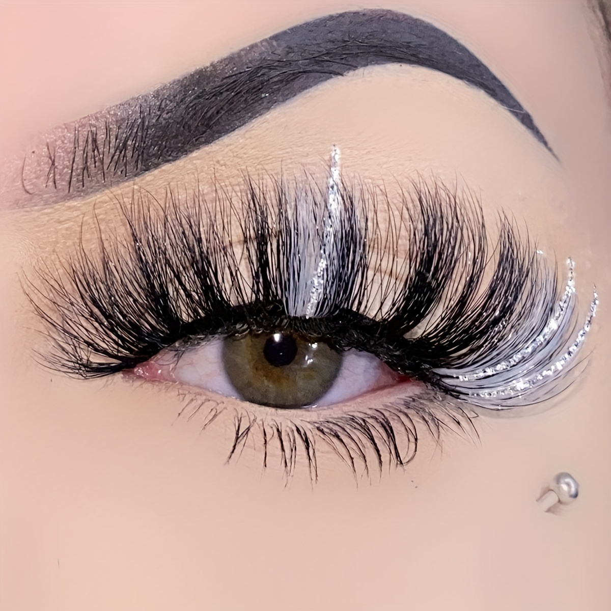 Sparkle Color Faux Mink Eyelashes Simulation Thick Colored - Temu