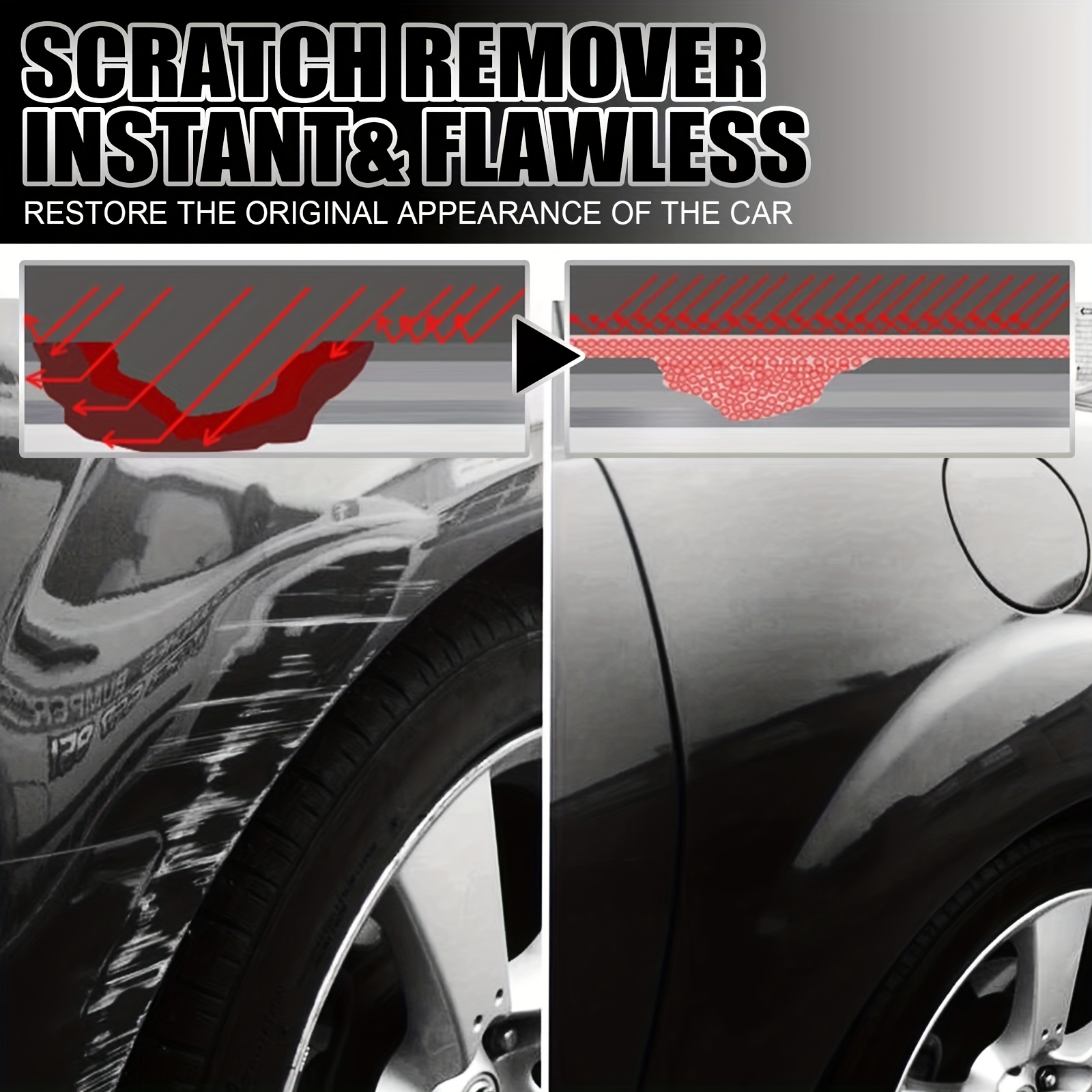 Car Scratch Repair Wax, Paint Surface Repair Scratch Solid Wax Polishing  Refurbishment Maintenance