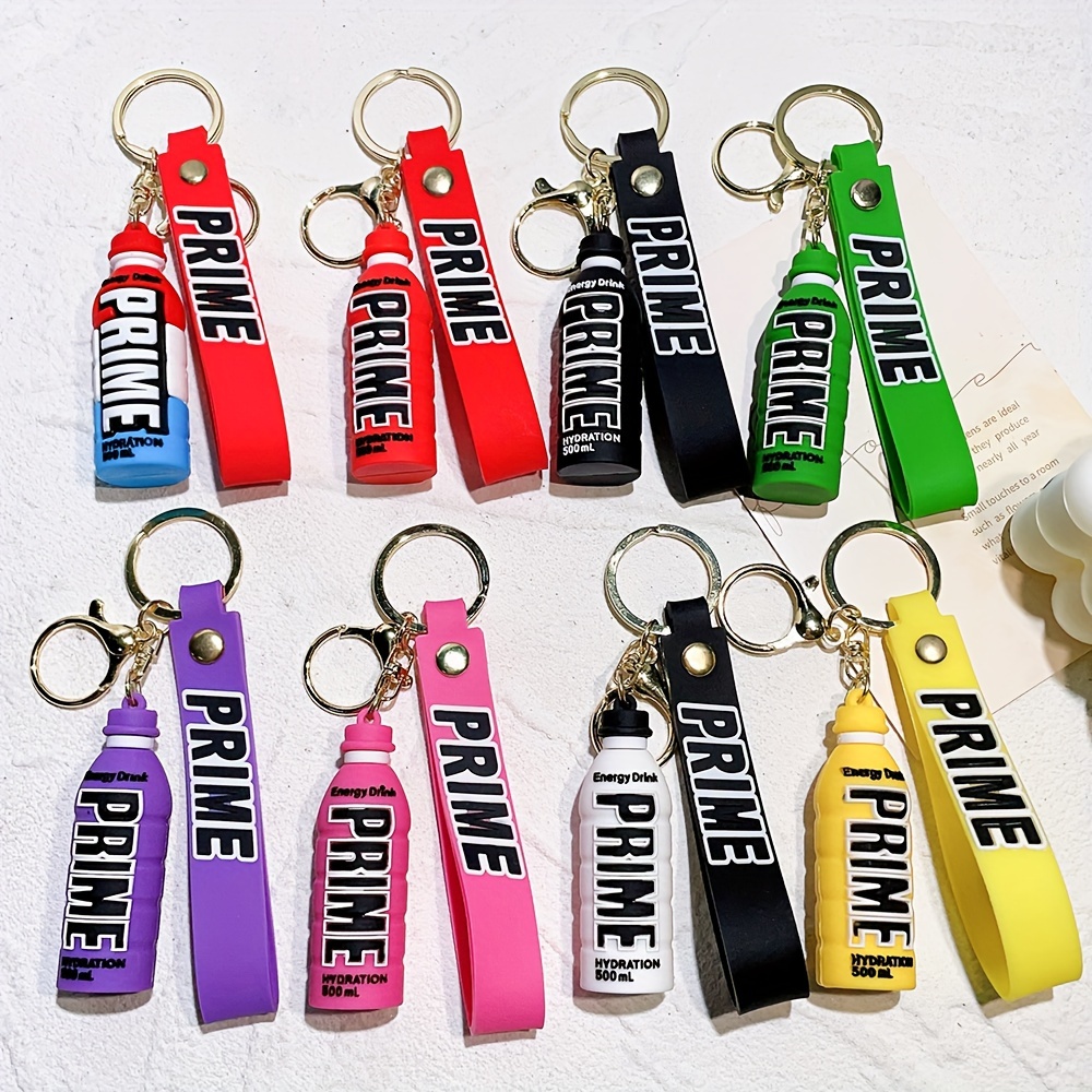 prime Drink Beverage Bottle Key Chain Pvc Soft Rubber - Temu