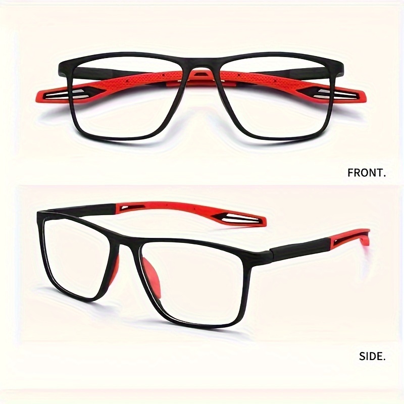 Sporty TR Frame Reading Glasses, Unplated Precious Metal, Lightweight Comfortable Design, with Smart Zoom, with Strength Lenses Included for Men