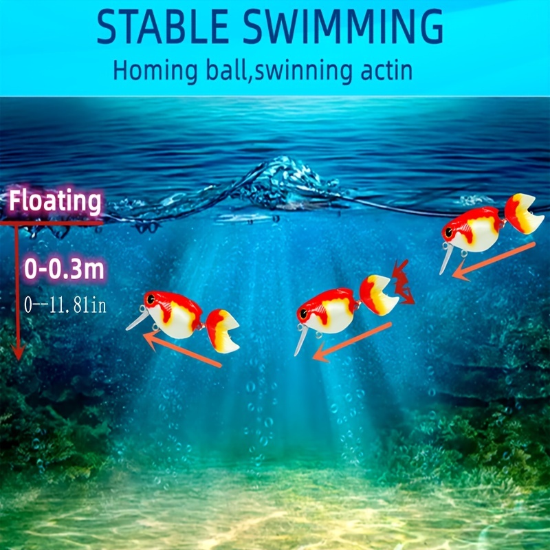 Floating Goldfish Minnow Fishing Lure Artificial Bionic Swim - Temu