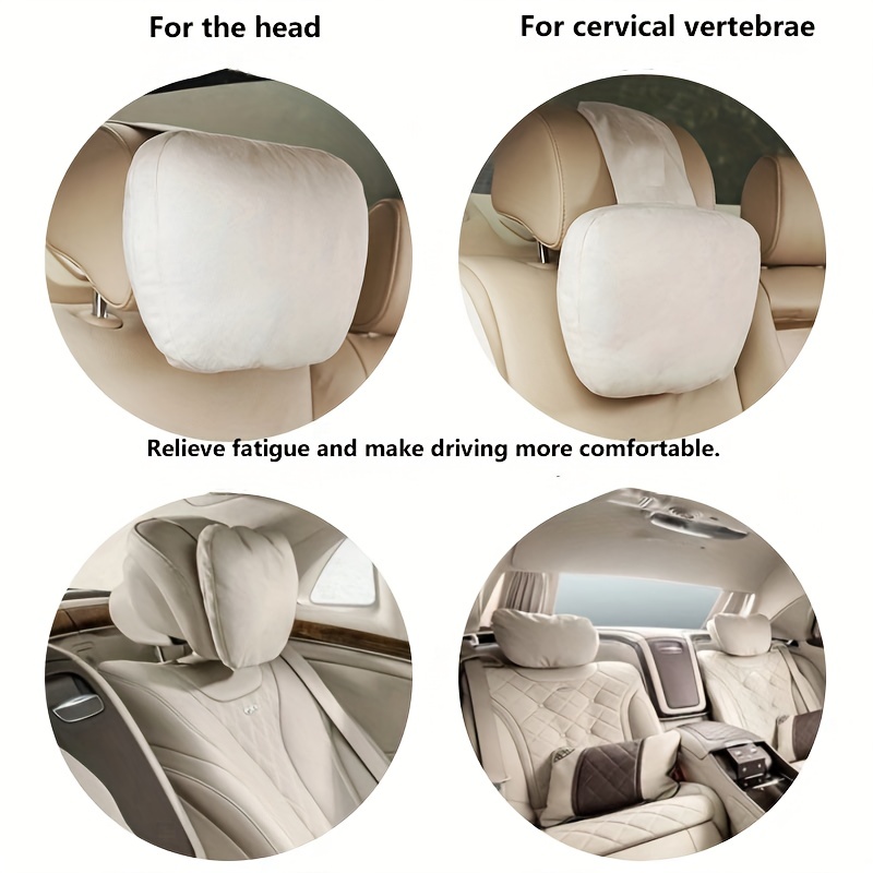 IHIPPO 2 Stück Autositz Kopfstütze, für Peugeot 5008 Atmungsaktive Komfort  Kopfstütze Nackenkissen Kissen Autozubehör,A : : Baby