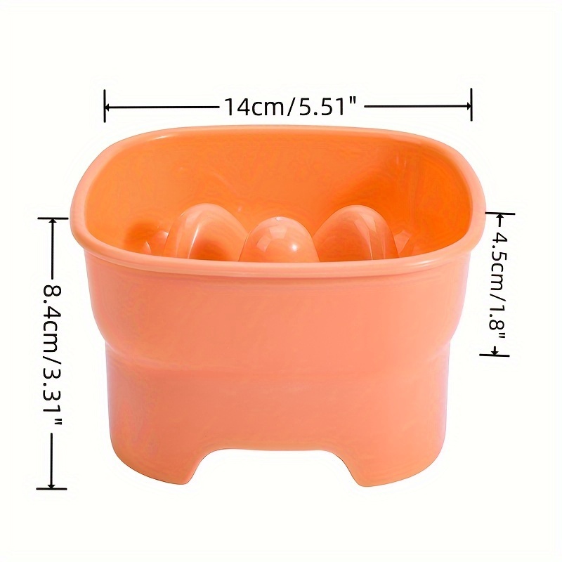 Elevated Cat Bowl, Ceramic Slow Feeder Cat Puzzle Food Bowl Water Bowl With  Wooden Stand, Anti-choking Raised Dog Cat Basin To Slow Down Eating - Temu