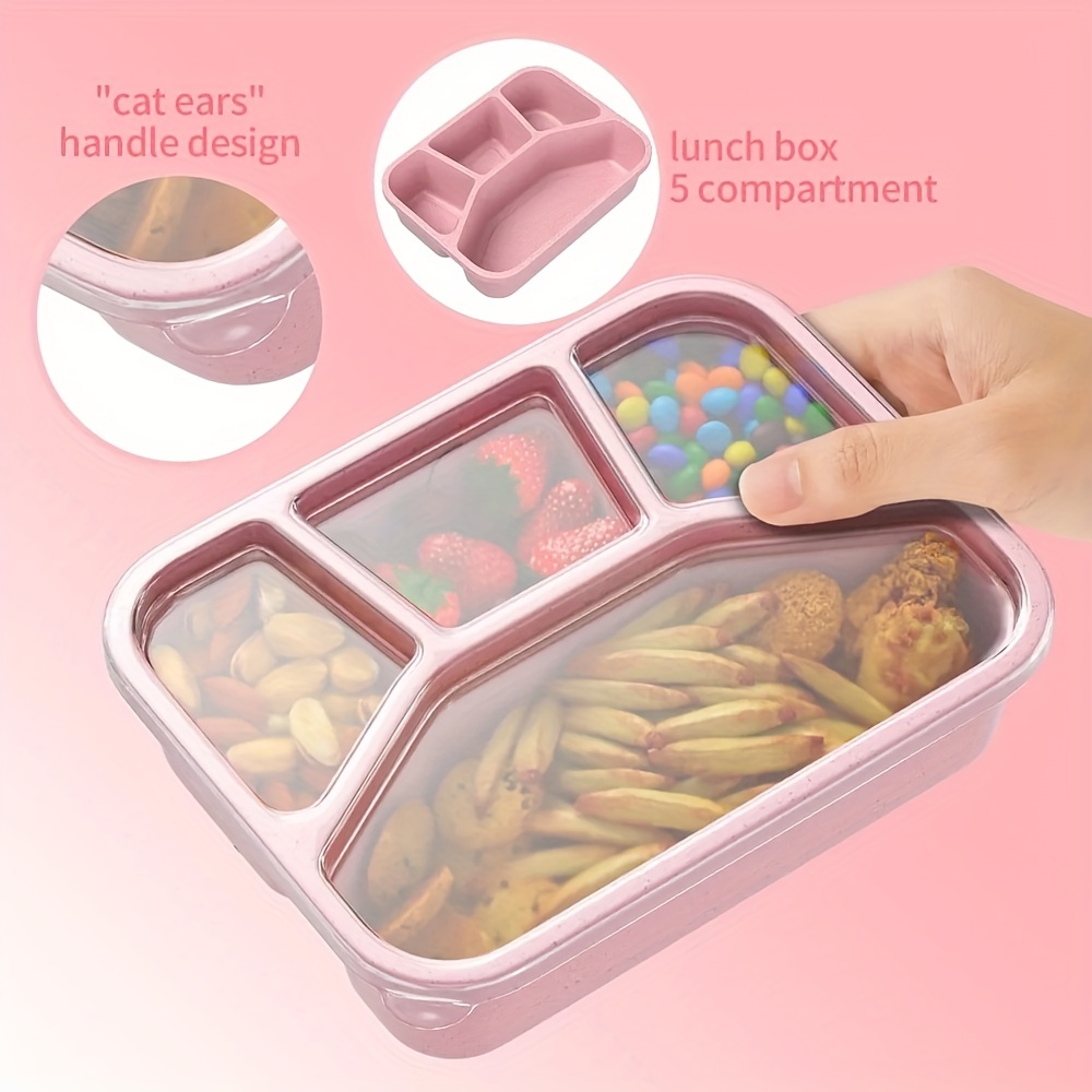 Wheat Straw Bento Box Japanese Lunch Box Student Lunch Box - Temu