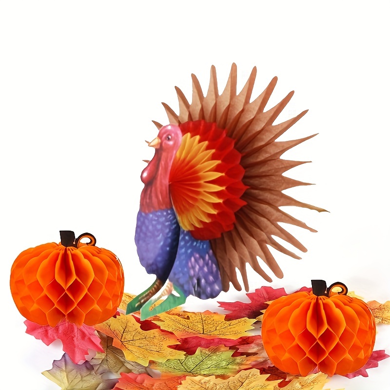 Beistle Tissue Paper Turkey Centerpiece Thanksgiving Party Autumn Fall  Harvest, Original, Vintage -  Denmark