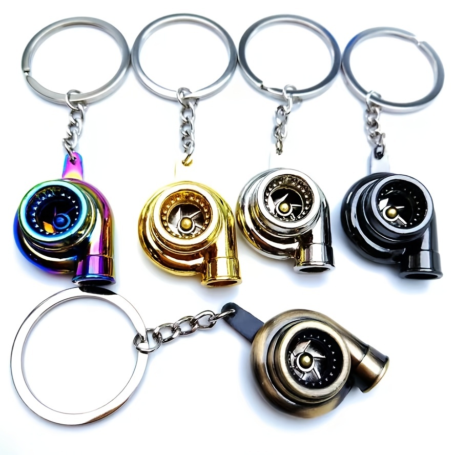 Porte-clés de turbocompresseur de voiture de simulation pour hommes, mini  pièce automobile en métal, porte-clés de turbine tournante, cadeaux  créatifs - AliExpress