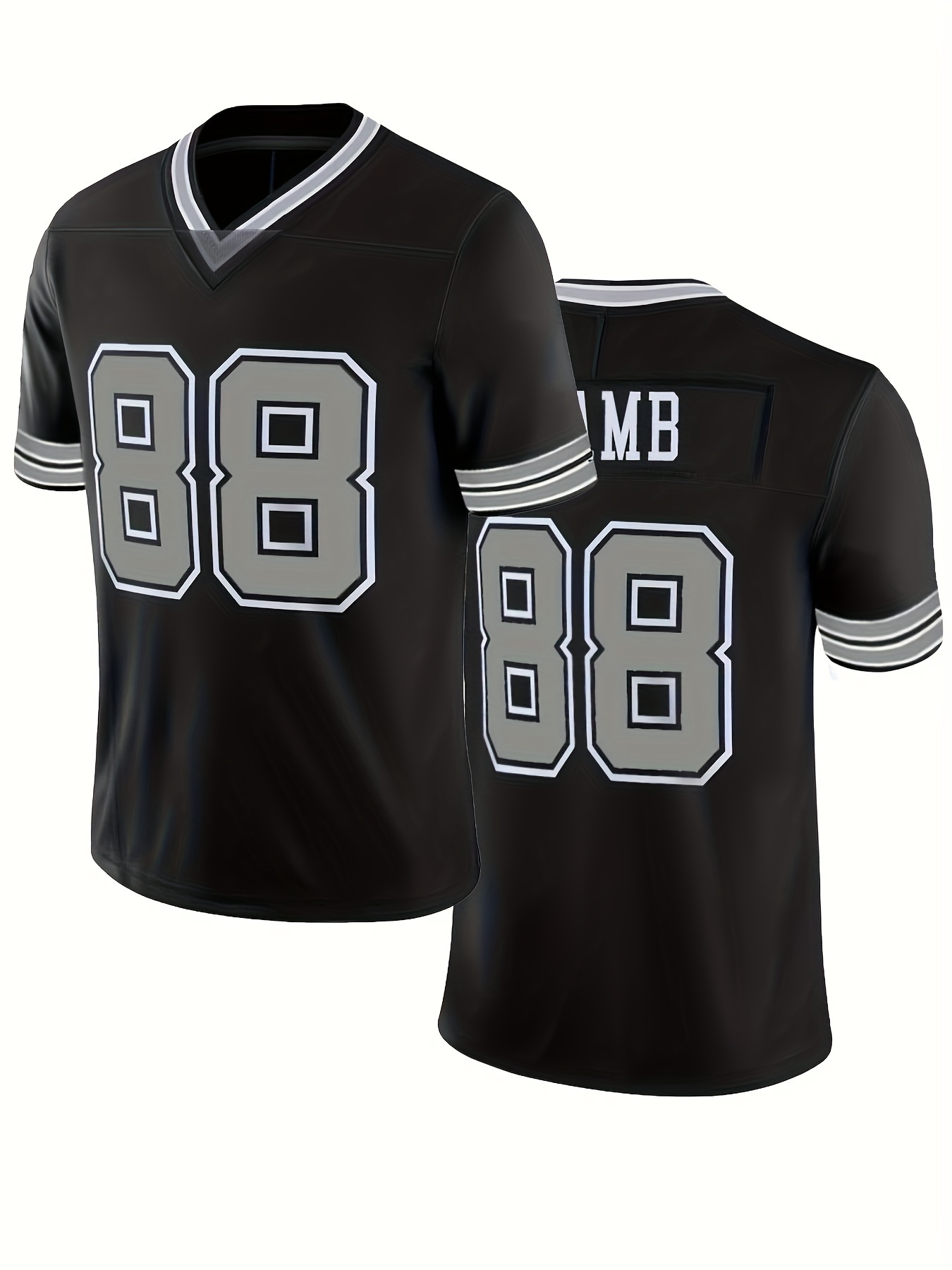 Mens #80 Camiseta Fútbol Americano Cuello En V Manga Corta - Temu