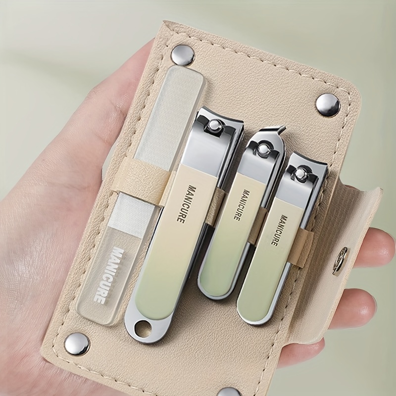 Manicure Set Stainless Steel Nail Clippers Beauty - Temu