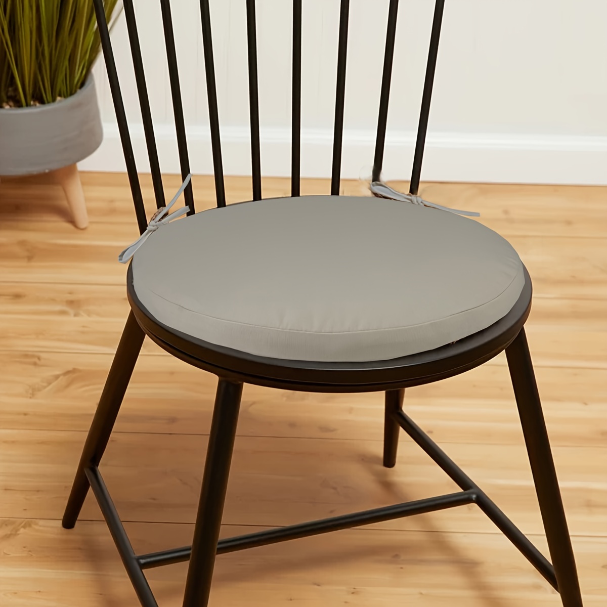 Cojín redondo para silla de silla de color sólido, acolchado japonés para  futón, relleno para interior y exterior, transpirable, cojín para silla