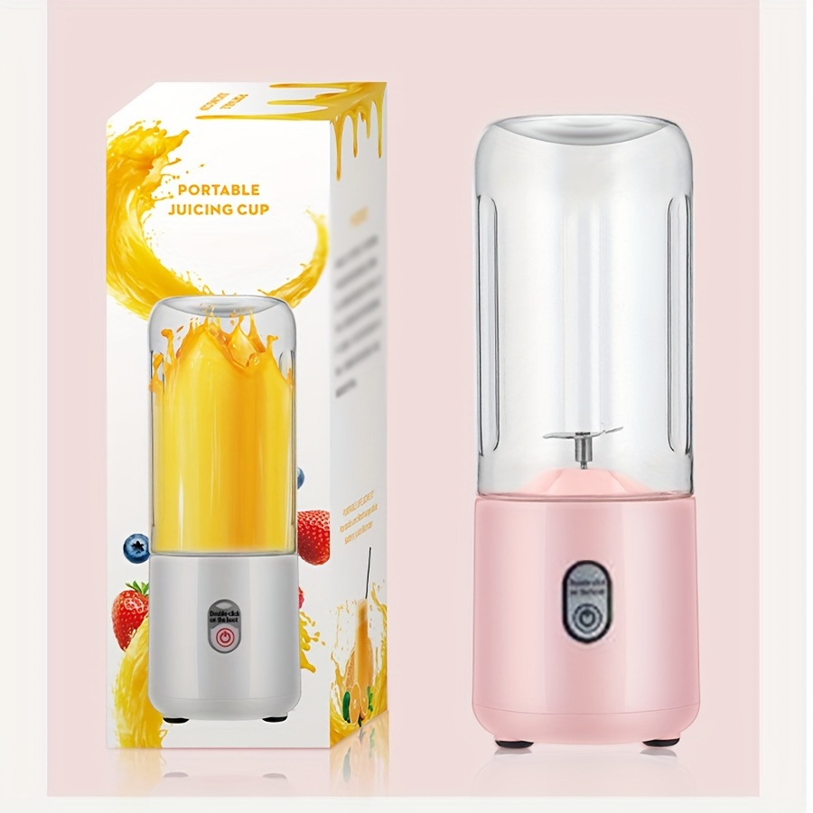 6 Blades Portable Juicer Cup Juicer Fruit Juice Cup Automatic Small  Electric Juicer Smoothie Blender Ice CrushCup Food Processor 