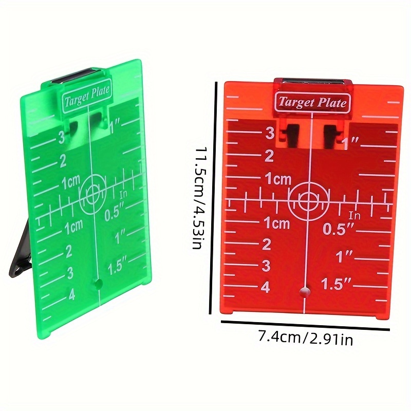 Green laser deals target card