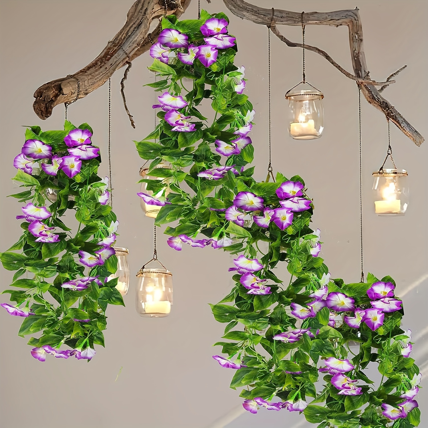 Artificial Vines For Outdoors Silk Morning Glory Vines - Temu