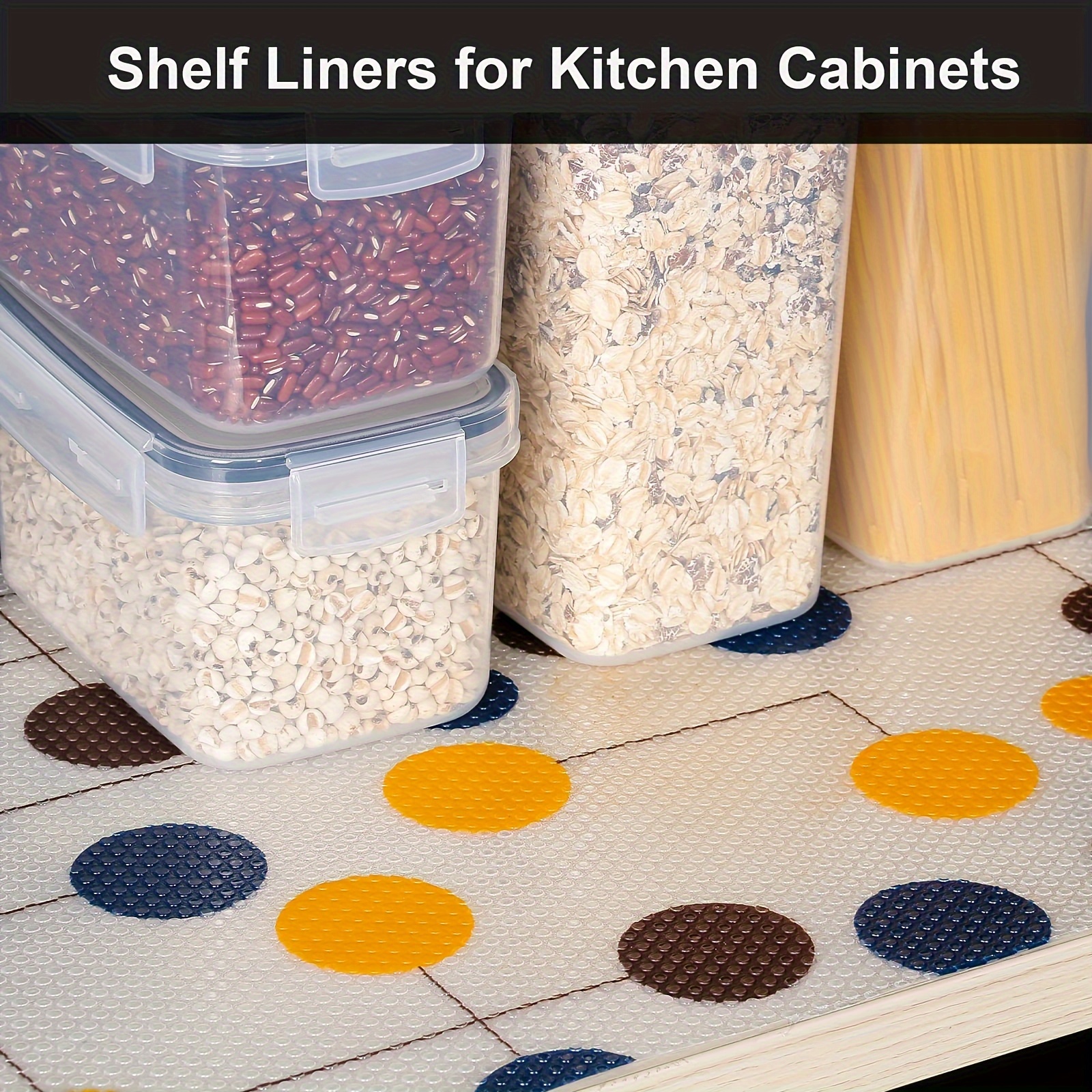 1pc Non Adhesive Shelf Liners For Kitchen Cabinets, Waterproof Drawer  Liners For Kitchen, Non-Slip Cabinet Liner For Kitchen Cabinet, Shelves,  Desks