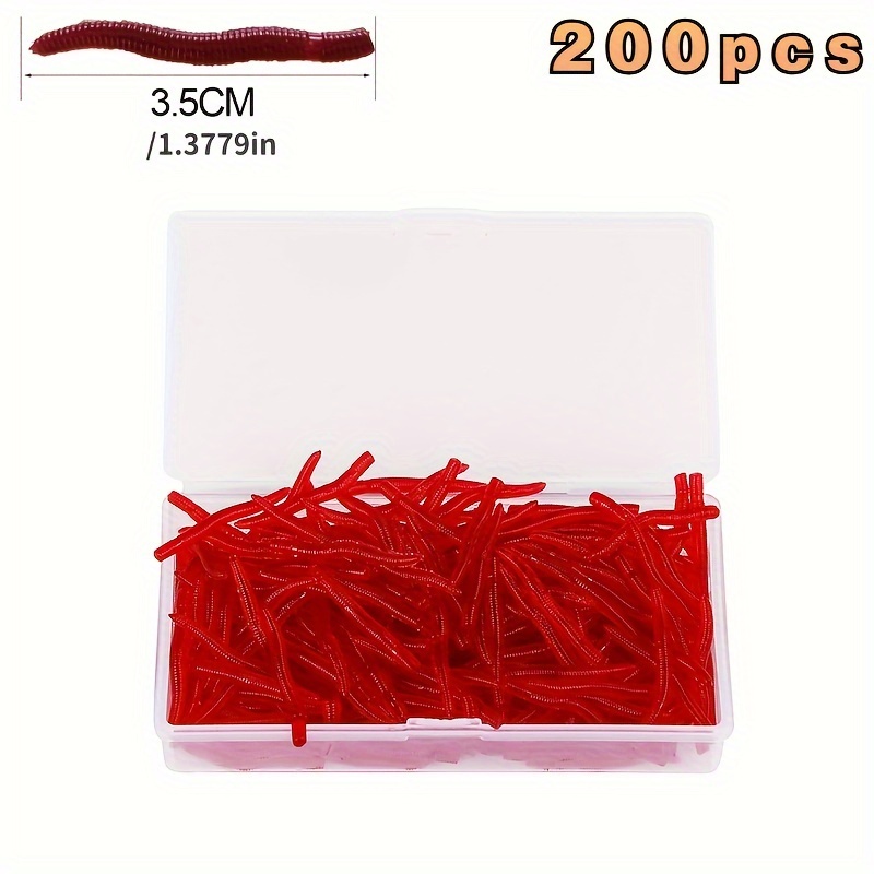 Realistic Earthworm Bloodworm Silicone Soft Bait Perch Carp - Temu