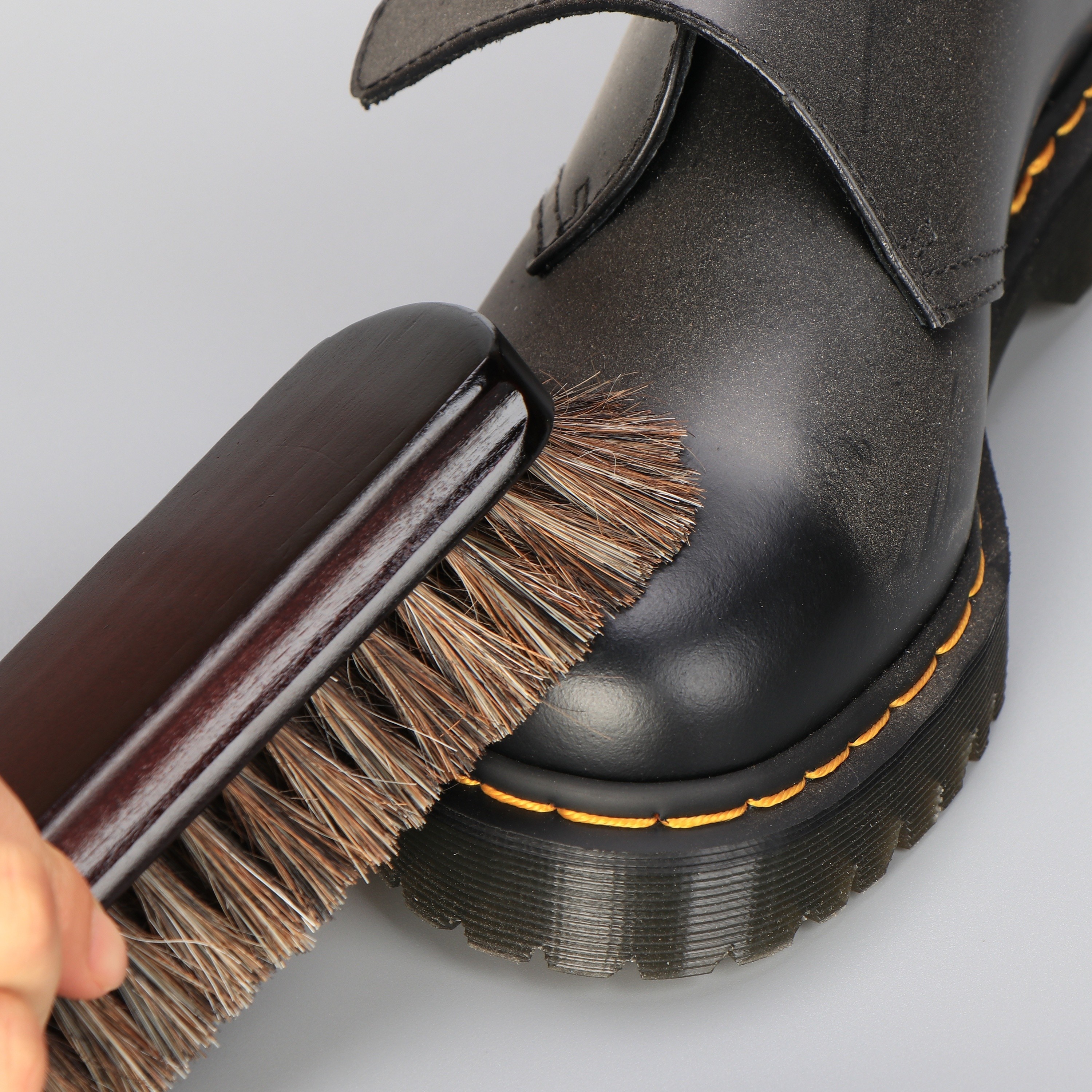 Horse Hair Shoe Brushes Cleaning Polishing Leather Care - Temu