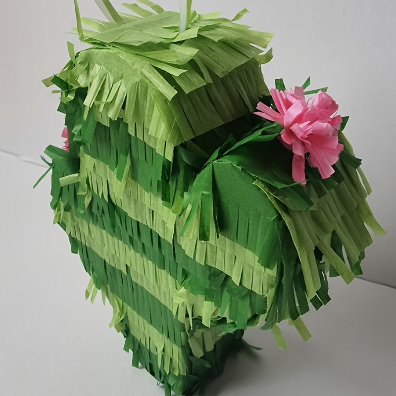  Piñata de cactus para cumpleaños de niños, baby shower, Cinco  de Mayo, decoraciones de fiesta mexicana (tamaño pequeño, 16.5 x 11.5 x 3  pulgadas) : Juguetes y Juegos