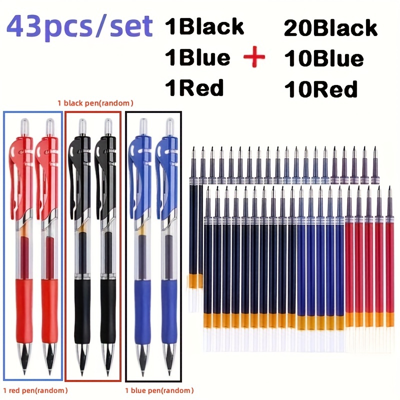 Colored Gel Pens Set Kawaii Blue Ballpoint Pen For Journal Cute School  Supplies Learning Stationery - Temu Italy