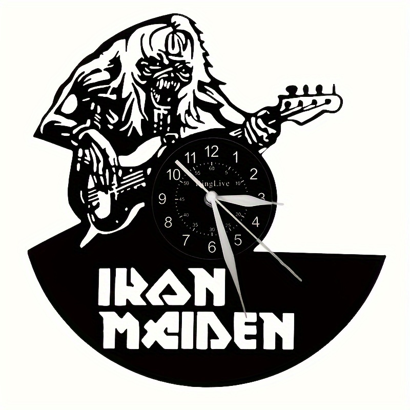 IRON MAIDEN Clock - Vinyl Record Wall Clock Art 2 - Vinyl Planet Art