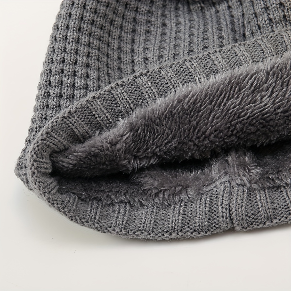 2pcs Bonnet en laine épaisse d'hiver tricoté et cache cou - Temu Canada