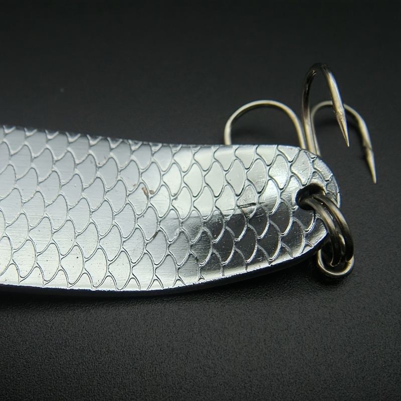 1pc Silver Spoon Sequin Fishing Lure Effective Metal Bait - Temu Canada