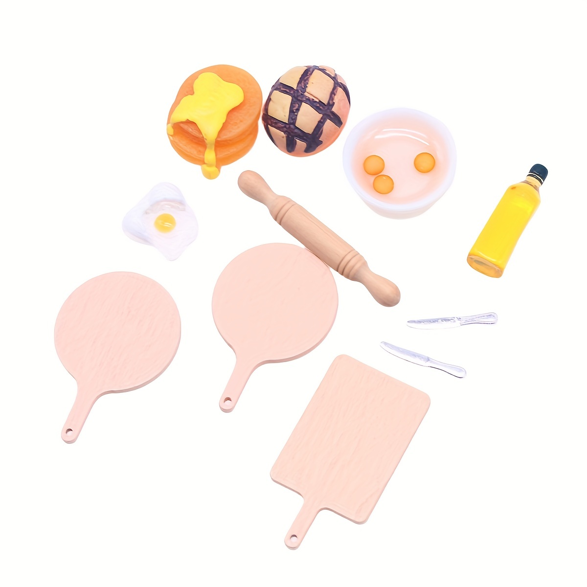 1:12 Miniature Cooking Utensils Baking Tools Set Dollhouse Kitchen  Accessories