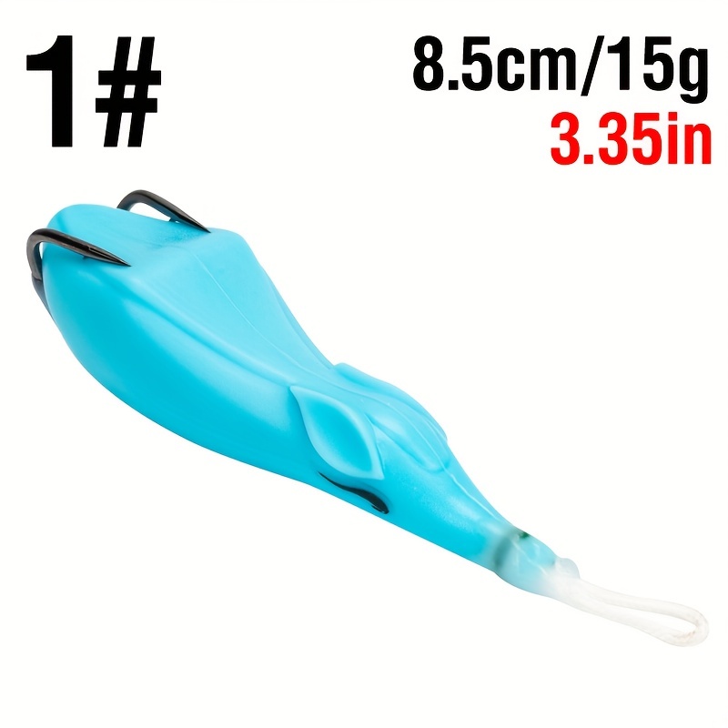10 Esche Galleggianti Morbide A Forma Di Rana, Senza Erbacce, Corpo Cavo 5,5cm Per Pesca Topwater