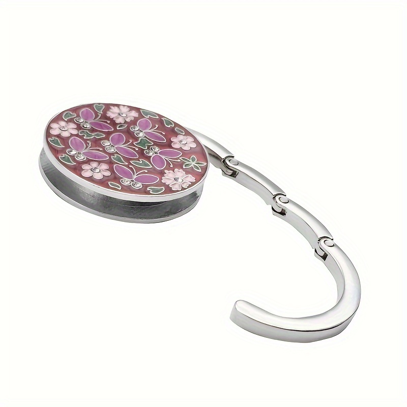 Floral Round Foldable Table Hook Bag Handbag Hanger Holder Tote Purse Metal  Portable Cat Butterfly Heart Shape Hooks Purse Hanger Holders Edge Hanging  Decoration - Temu