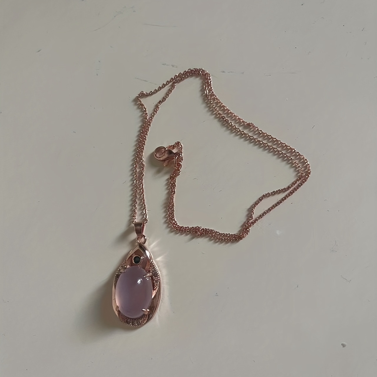 

1pc Fashion Pink Pendant Necklace, Couple Necklace, Gift