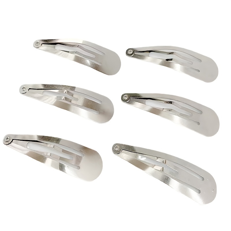 50pcs Silvery Metal Hair Clips Small Hair Styling Clips