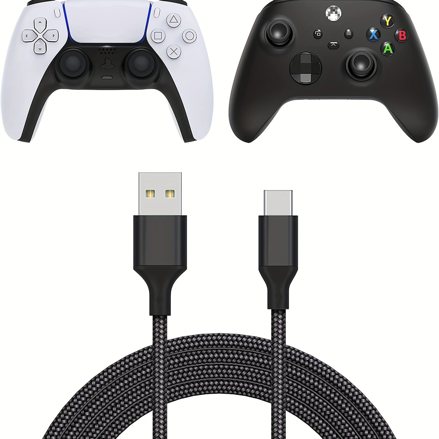 Charger Charging Cable For Ps5 Controller/for Xbox Series - Temu