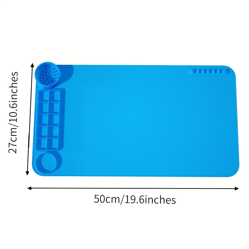 Silicone Drawing Mat Washable Painting Palette Foldable - Temu